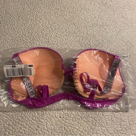 💖Victoria's Secret 🌸Shine Strap Swim Bombshell Add-2-cups Push-up Top 38C💖 - Picture 7 of 10